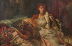 Conrad Kiesel, After the Ball, Oil on canvas