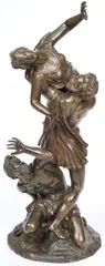 Rape of the Sabine Women by Giambologna, Bronze with brown patina, sold Aug 2026