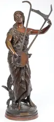 Georges-Charles Coudray, Semiramis, Bronze with rich brown patina