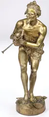 Karl Thylmann, Bacchus with Flutes, Bronze