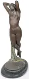 Joseph-Michel-Ange Pollet, An Hour of the Night, Bronze with dark brown patina