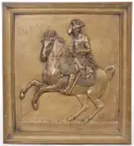 Johann Gottfried Schadow, Frederick the Great, bas-relief patinated bronze plaque
