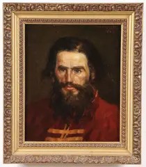 Nikolai Dmitriyevich Kuznetsov, Portrait of a Boyar, Oil on canvas