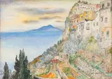David Burliuk, Vesuvius from Capri
