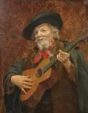 Konstantin Makovsky, A Troubadour, Oil on canvas