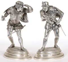 Cavaliers Preparing for a Duel by Emile Guillemin, Bronze with silver plating, sold Aug 2026