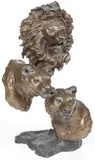 Mark Hopkins, Searching the Serengeti, Bronze with dark brown patina