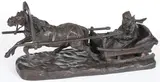 Evgeni Alexandrovich (Eugene) Lancere, Sleigh Driver, Bronze with brown patina