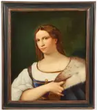 Sebastiano del Piombo, La Fornarina, Oil on canvas