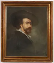 Peter Paul Rubens, Self Portrait, Pastel on paper
