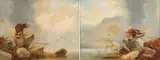 Clarence Roe, Bird of Prey & Nature’s Way, Each oil on canvas