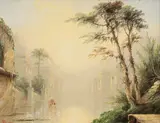 James Salt, Misty Venice Canal Scene, Oil on canvas