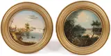 Circle of & Attributed to Copley Fielding, Pair of Claudian Capriccios, Oil on artist board