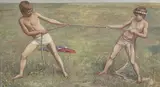 Vitaly Mayboroda, Game, Oil on canvas