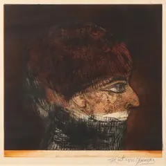 Mauricio Lasansky, The Poet, Intaglio
