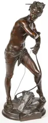 Henri Peinte, Sarpedon, Bronze with dark brown patina