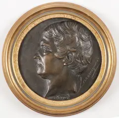David d'Angers, Bust Portrait of the French Philosopher Pierre Laromiguiere, Bronze with dark brown patina