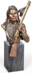 Christopher A. Pardell, No More, Forever, Cold painted bronze