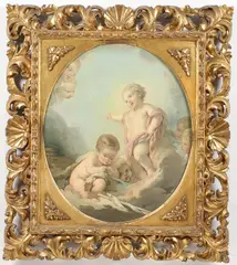 François Boucher, The Infant Jesus Blessing St. John, Oil on canvas