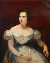 Portrait of the actress Henrietta C. Smithson by Claude-Marie Dubufe, Oil on canvas, sold Apr 2026
