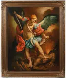Guido Reni, The Archangel Michael Defeating Satan, Oil on canvas