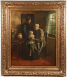 Albert Neuhuys, The Happy Family, Oil on canvas