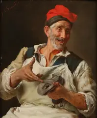 Frederico Andreotti, Time for a New Sole, Oil on wood panel