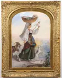 George Arthur Fripp, Going Home, Watercolor on paper