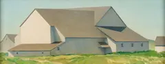 Marvin Cone, Pennsylvania Barn, Oil on canvas board