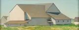 Marvin Cone, Pennsylvania Barn, Oil on canvas board