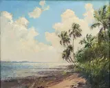 Albert Ernest (Beanie) Backus, Trade Winds and Glimmering Light, Oil on canvas
