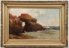 Castle Point Near Santa Cruz by Frank L. Heath, Oil on canvas, sold Apr 2026