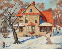 Alma Held, Winter Shadows, Oil on canvas