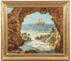 Hernando Gonzallo Villa, Pirates Cove, Oil on canvas