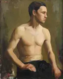 Alma Held, The Young Athlete, Oil on board