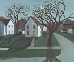 Halloween Shadows by Dorothy Young Graham, Oil on board, sold Apr 2026