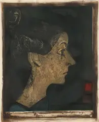 Mauricio Lasansky, My Wife, Intaglio aquatint on paper