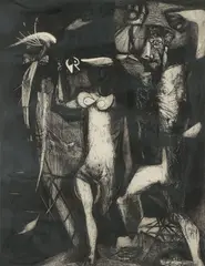 Mauricio Lasansky, El Pajaro, Intaglio etching on paper