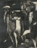 Mauricio Lasansky, El Pajaro, Intaglio etching on paper