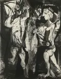 Mauricio Lasansky, For and Eye and Eye III, Intaglio aquatint on paper