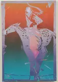 Veloy Joseph Vigil, Red Roan, Serigraph and mixed medium on paper