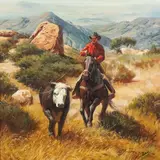 R.M. Zoy, The Rancher, Oil on canvas