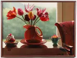 John Sayers, Still Life with Tulips and Sweets, Oil on canvas
