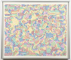 Peter Young, Two People Looking at a Piece of Paper, Screenprint in colors on wove paper