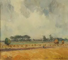 Maurice van Middel, Making Hay, Oil on canvas