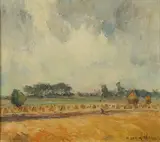 Maurice van Middel, Making Hay, Oil on canvas
