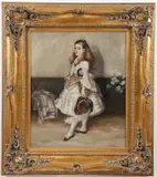 James Abbot McNiell Whistler, Harmony in Grey and Green: Miss Cicely Alexander, Oil on canvas