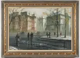 Jose Campuzano, After the Rain, Paris, Oil on canvas