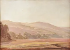 Henry Otto Wix, California Foothills Landscape, Oil on canvas