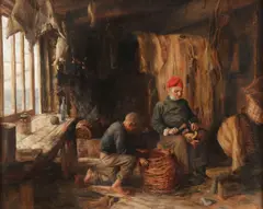 C. J. Ryan, The Crab Shack, Oil on canvas mounted on board